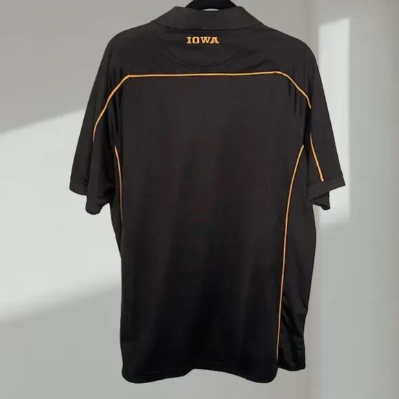 Iowa Hawkeyes Performance Polo – Black/Gold (Men’s L) - Picture 2 of 7